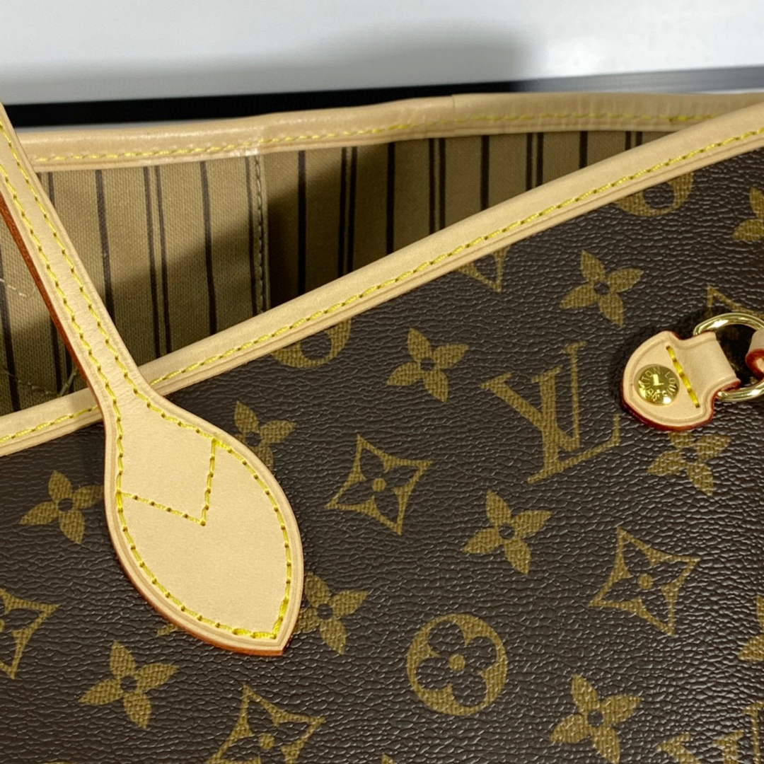 Louis Vuitton LV M40990 Neverfull GM Bag Beige | louis vuitton lv m40990 neverfull gm bag apricot 04