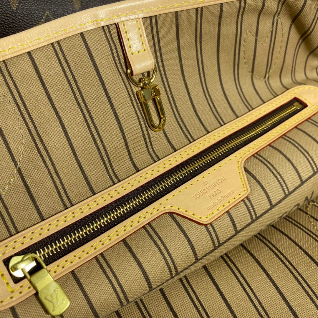 Louis Vuitton LV M40990 Neverfull GM Bag Beige | louis vuitton lv m40990 neverfull gm bag apricot 08