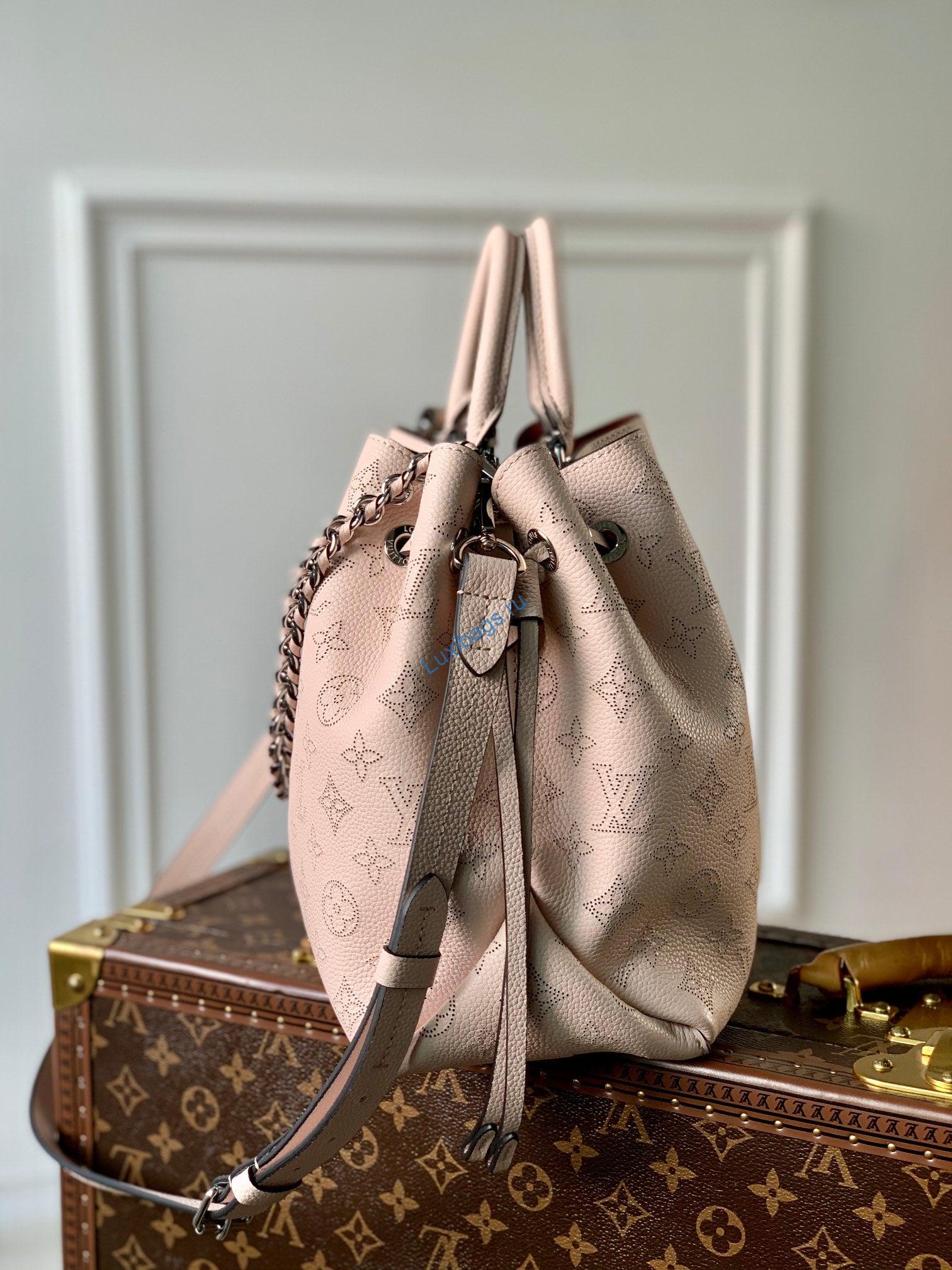 Louis Vuitton LV M59203 Bella Tote Mahina Crème Beige | louis vuitton lv m59200 bella tote mahina 011