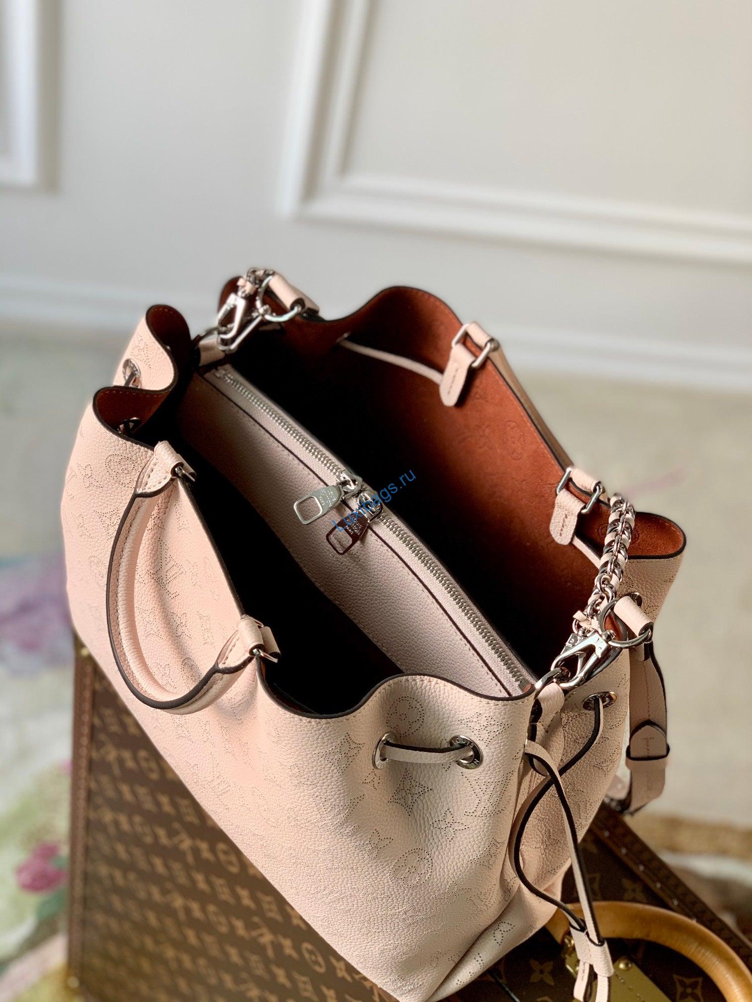 Louis Vuitton LV M59203 Bella Tote Mahina Crème Beige | louis vuitton lv m59200 bella tote mahina 016