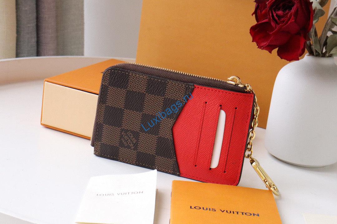 Louis Vuitton LV M69431 Card Holder Recto Verso Coffee Red | louis vuitton lv m69431 card holder recto verso 11