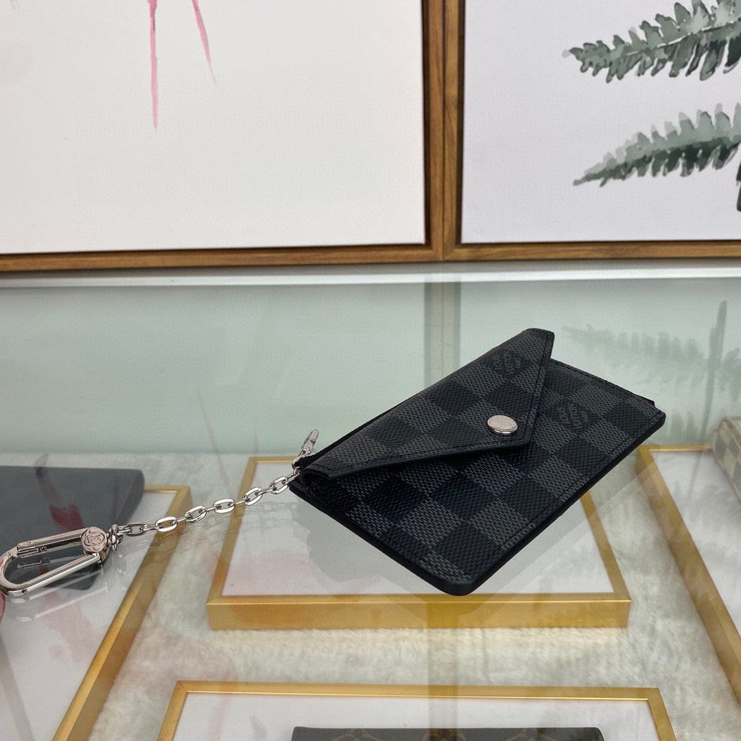 Louis Vuitton LV M69431 Card Holder Recto Verso Black | louis vuitton lv m69431 card holder recto verso black 06