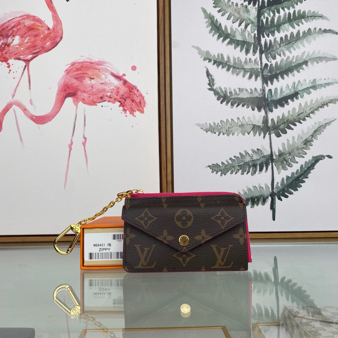 Louis Vuitton LV M69431 Card Holder Recto Verso Monogram Plum | louis vuitton lv m69431 card holder recto verso monogram 37