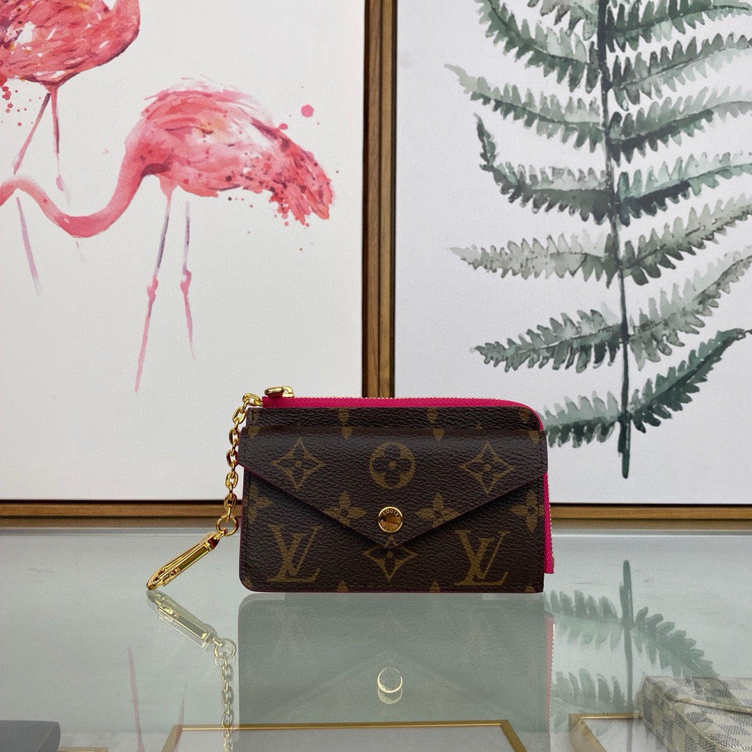 Louis Vuitton LV M69431 Card Holder Recto Verso Monogram Plum | louis vuitton lv m69431 card holder recto verso monogram 38
