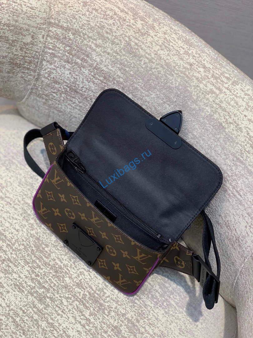 LV M45807 Louis Vuitton S Lock Sling Bag Purple | lv m45807 louis vuitton s lock sling bag purple 006
