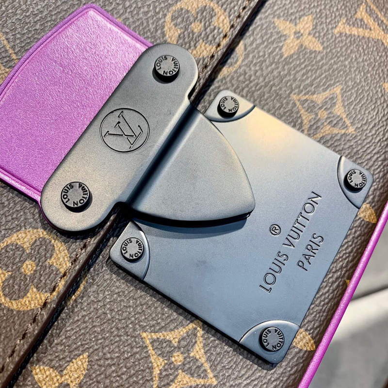LV M45807 Louis Vuitton S Lock Sling Bag Purple | lv m45807 louis vuitton s lock sling bag purple 009