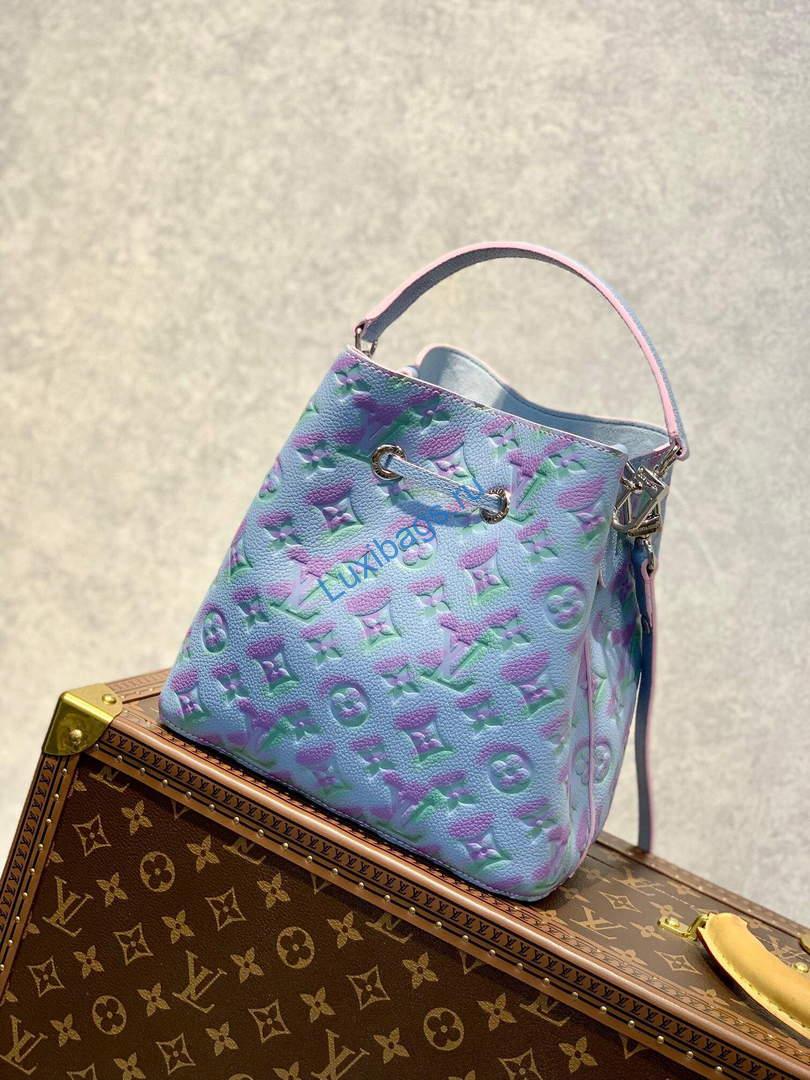LV M46174 Louis Vuitton NÉONOÉ BB Bucket Bag Blue | lv m46174 louis vuitton neonoe bb bucket bag blue 004