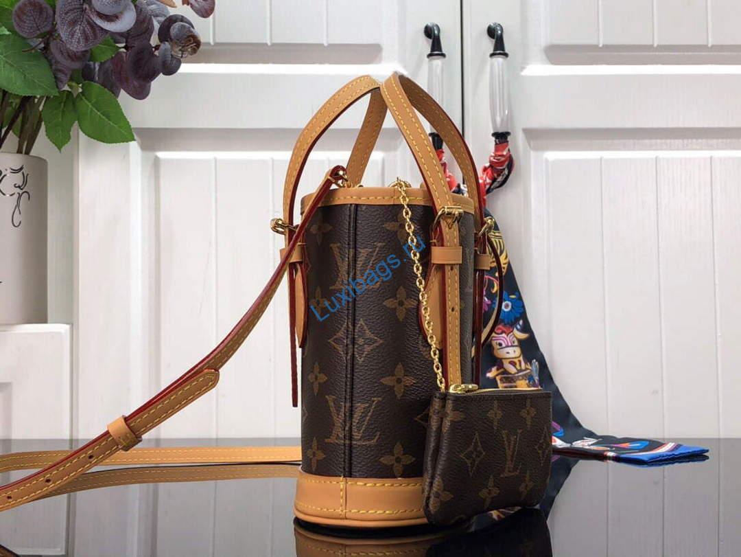 LV M81489 Louis Vuitton Nano Bucket Bag Yellow | lv m81489 louis vuitton nano bucket bag 003