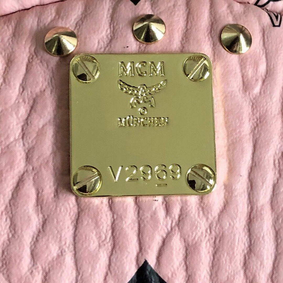 MCM MMK6SVE92CO001 21cm Stark Bebe Boo Backpack in Visetos Pink | mcm mmk6sve92co001 21cm stark bebe boo backpack in visetos 017