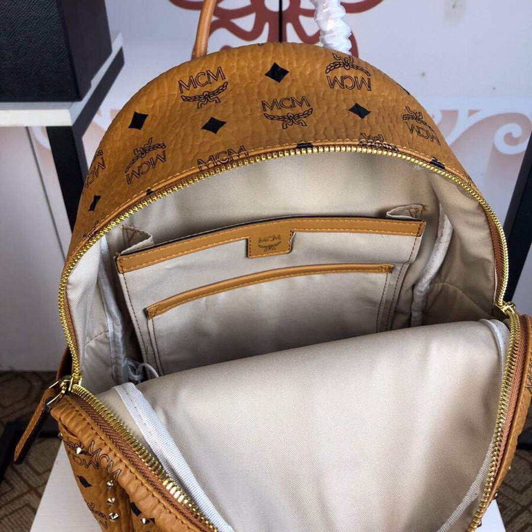 MCM MMKAAVE08CO001 32cm Stark Backpack in Visetos Brown | mcm mmkaave08co001 32cm stark backpack in visetos 010