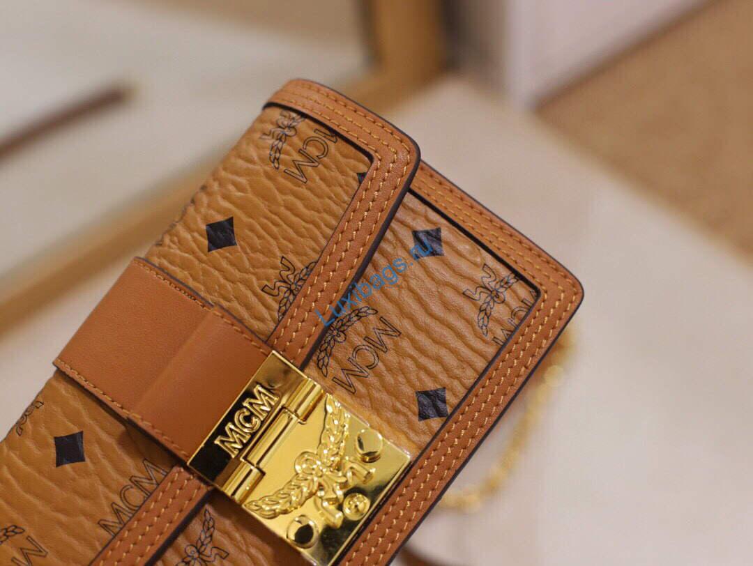 MCM MWRBAWO05CO001 Tracy Mini Crossbody in Visetos Cognac | COGNAC | mcm mwrbawo05co001 tracy mini crossbody in visetos cognac cognac 005