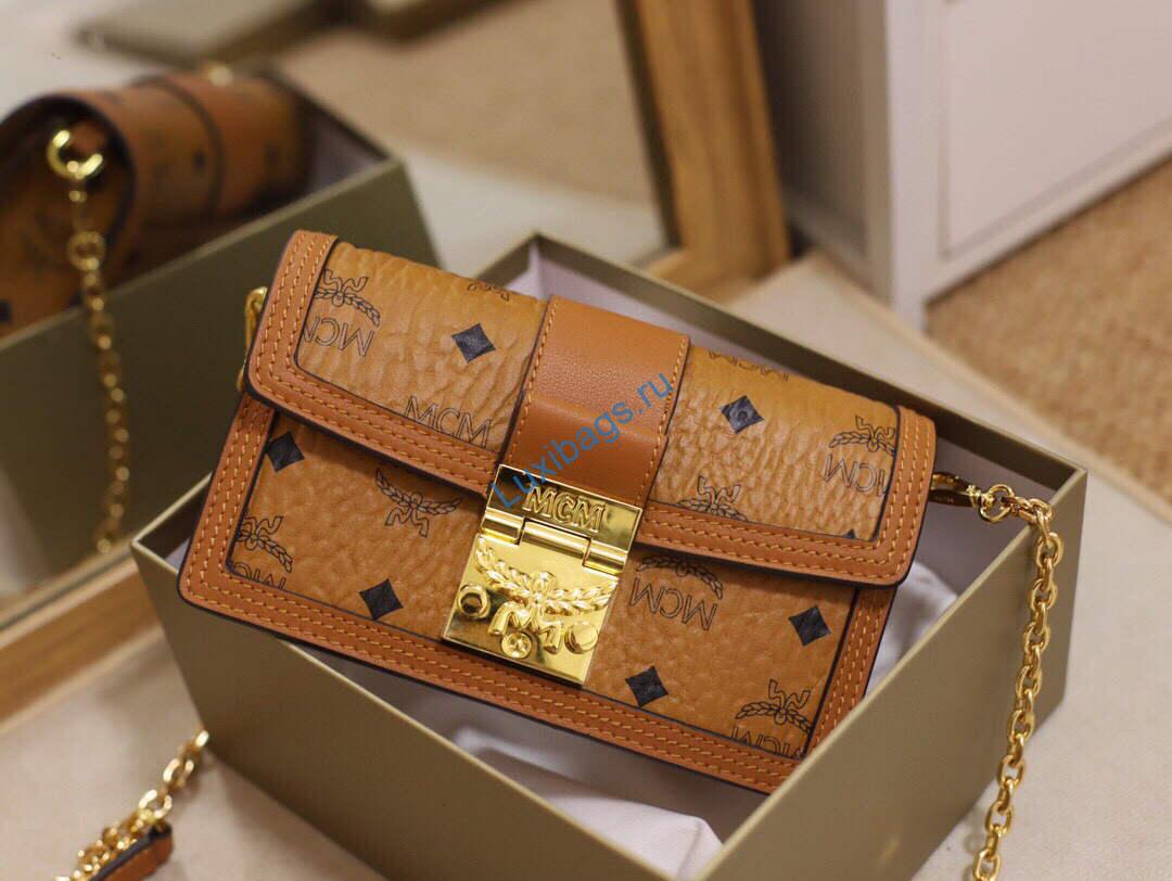MCM MWRBAWO05CO001 Tracy Mini Crossbody in Visetos Cognac | COGNAC | mcm mwrbawo05co001 tracy mini crossbody in visetos cognac cognac 007