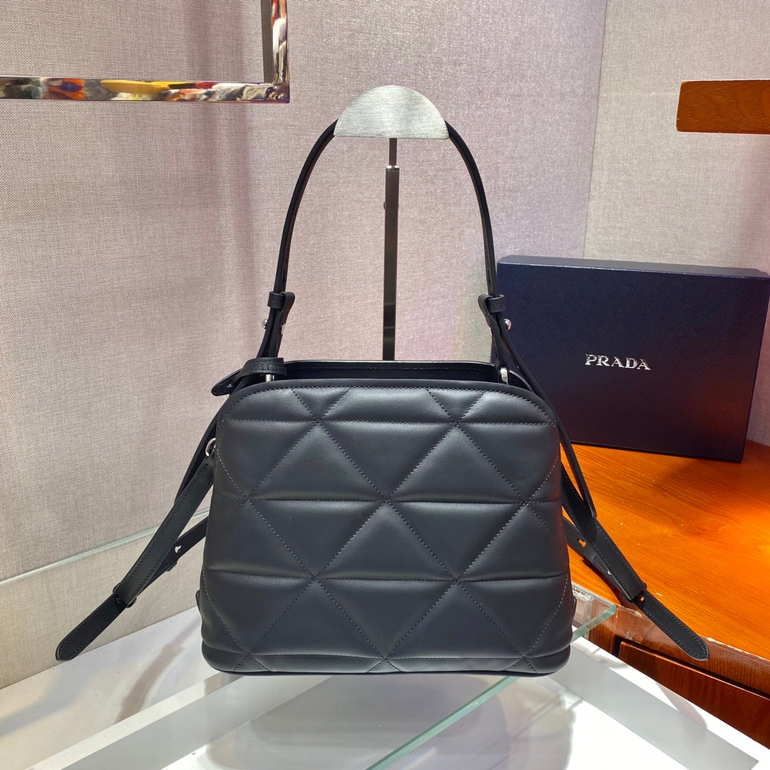 Prada 1BA311 Spectrum Small Leather Top Handle Bag Black | prada 1ba311 spectrum small leather top handle bag black 004