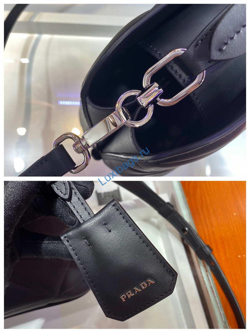 Prada 1BA311 Spectrum Small Leather Top Handle Bag Black | prada 1ba311 spectrum small leather top handle bag black 008