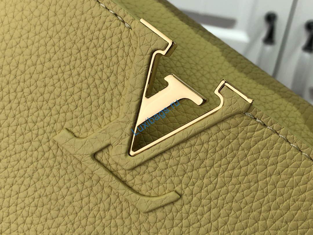 LV M58586 Louis Vuitton Capucines Mini BB Handbag Yellow | v m58586 louis vuitton capucines mini bb handbag 014