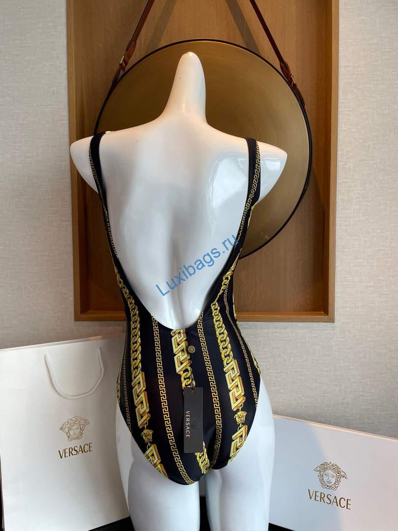 Versace Chain Pinstripe One-Piece Swimsuit 1001409 | versace chain pinstripe one piece swimsuit 1001409 004