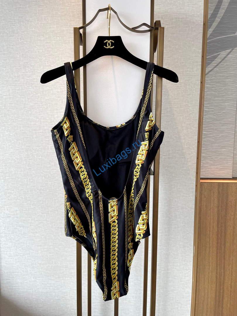 Versace Chain Pinstripe One-Piece Swimsuit 1001409 | versace chain pinstripe one piece swimsuit 1001409 007