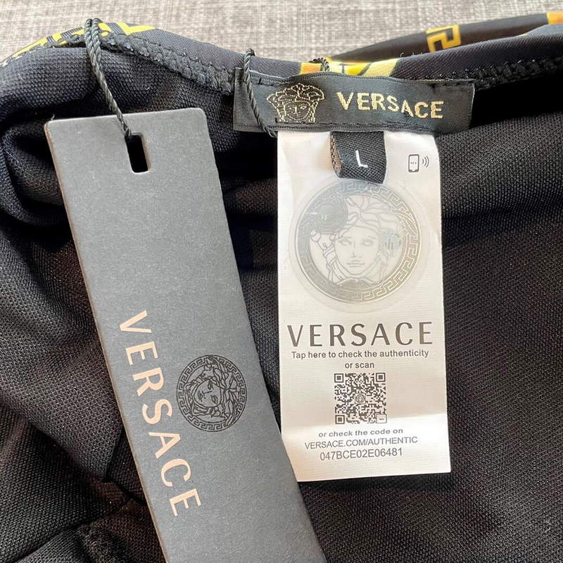 Versace Chain Pinstripe One-Piece Swimsuit 1001409 | versace chain pinstripe one piece swimsuit 1001409 009