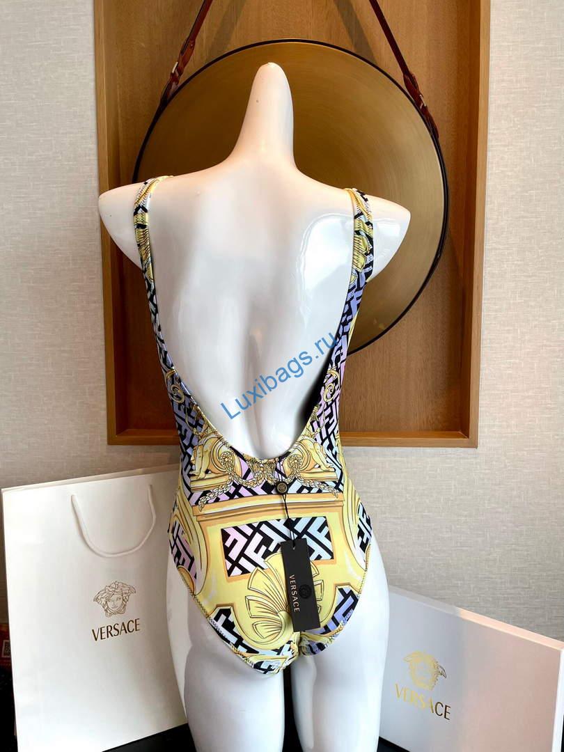 Versace FENDACE 1005956 Gold Baroque One-Piece Swimsuit | versace fendace 1005956 gold baroque one piece swimsuit 004