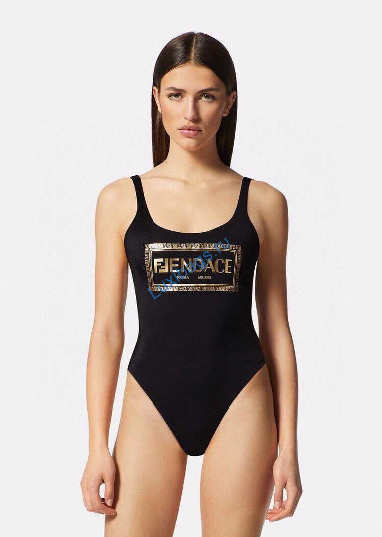 Versace FENDACE 1006615 Logo One-Piece Swimsuit | versace fendace 1006615 logo one piece swimsuit 002