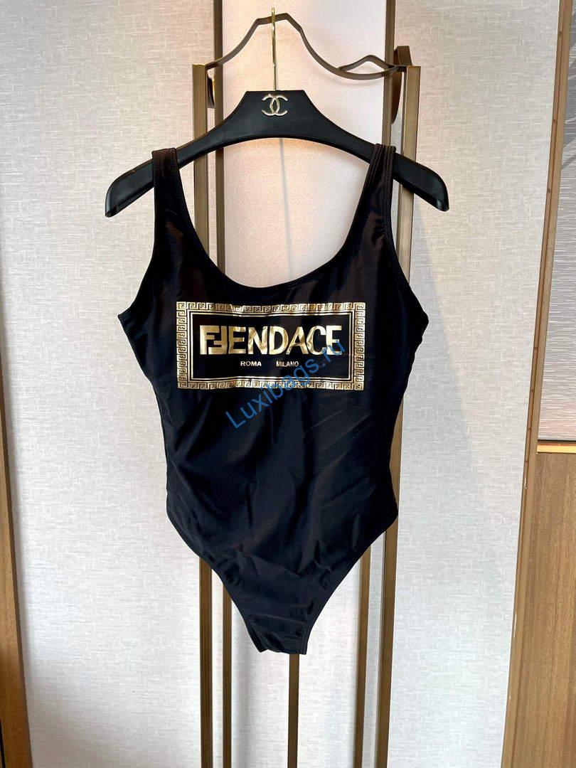 Versace FENDACE 1006615 Logo One-Piece Swimsuit | versace fendace 1006615 logo one piece swimsuit 005