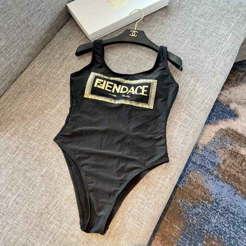 Versace FENDACE 1006615 Logo One-Piece Swimsuit | versace fendace 1006615 logo one piece swimsuit 007