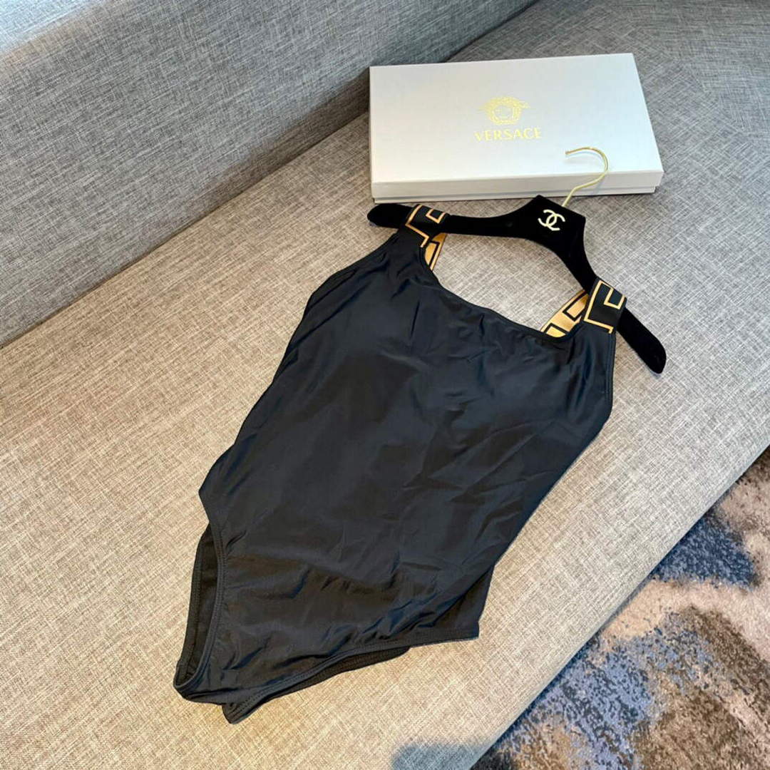 Versace Greca Border One-Piece Swimsuit ABD01098 | versace greca border one piece swimsuit abd01098 006