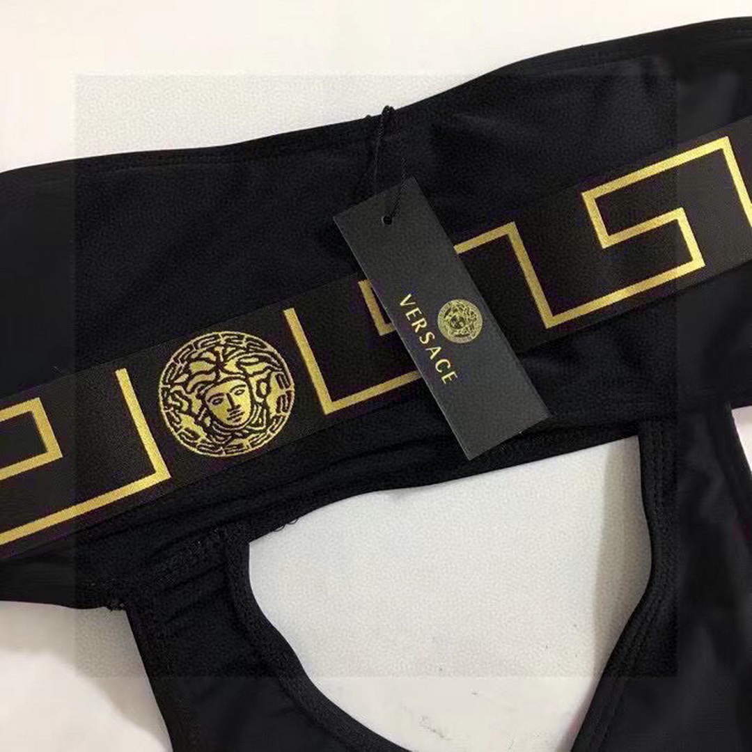 Versace Greca Border One-Piece Swimsuit ABD01108 | versace greca border one piece swimsuit abd01108 006