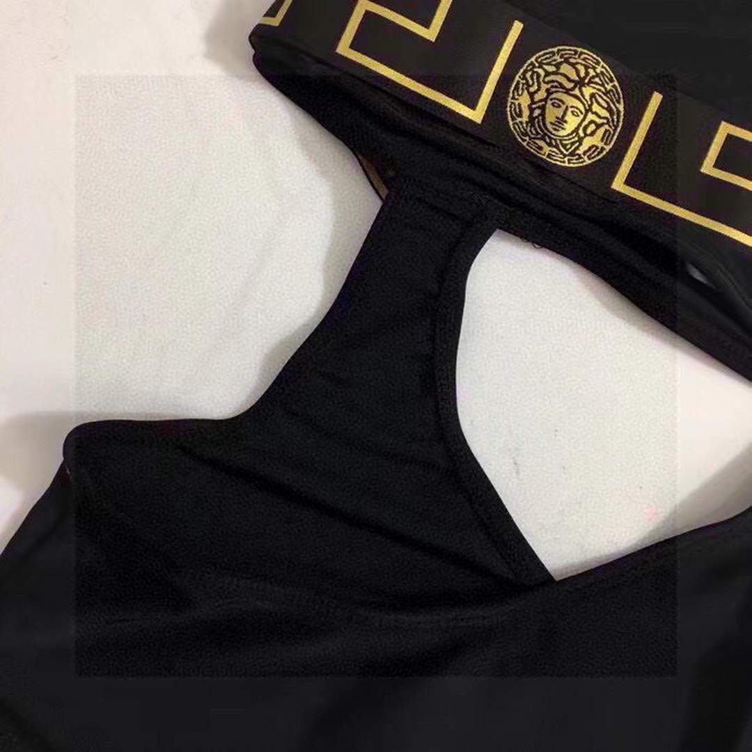 Versace Greca Border One-Piece Swimsuit ABD01108 | versace greca border one piece swimsuit abd01108 008