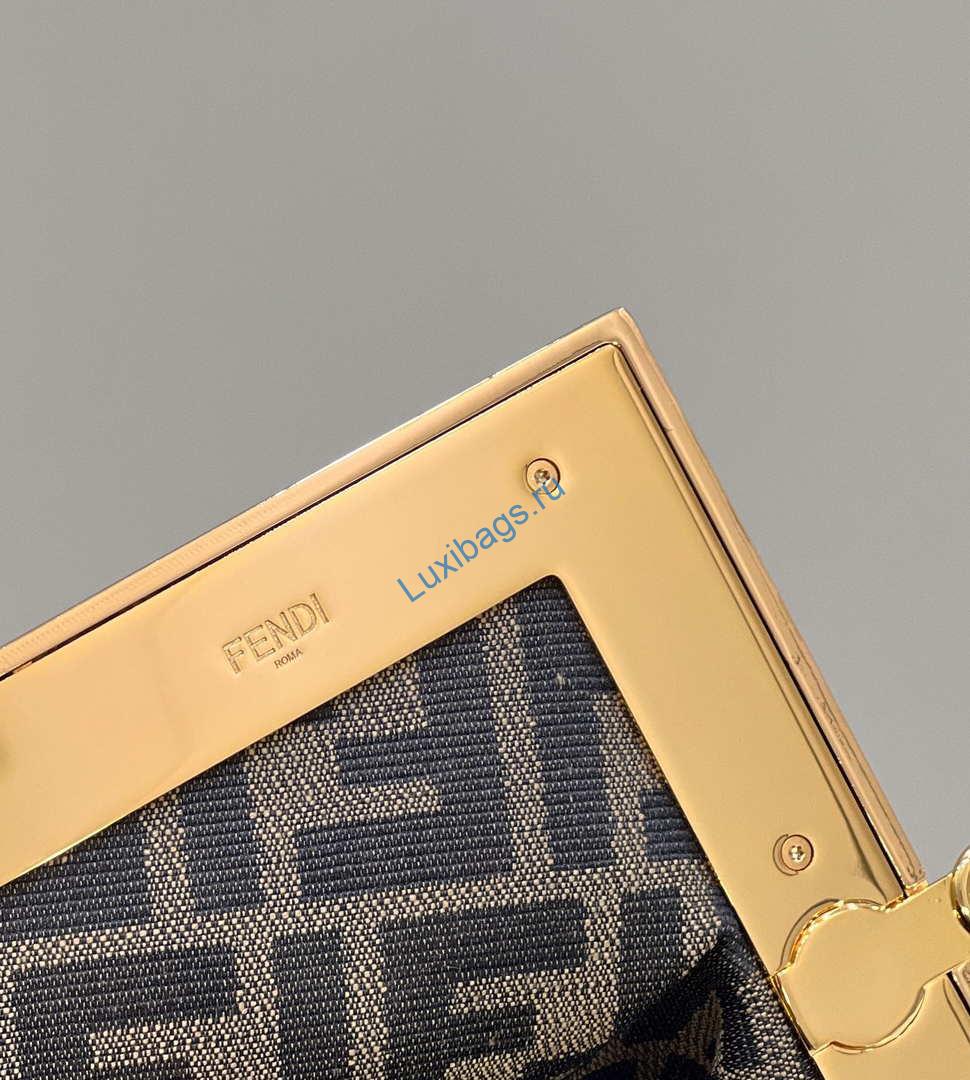 Fendi 8BP127 FENDI FIRST Medium Black Python leather bag | wsxc1656108560999 5