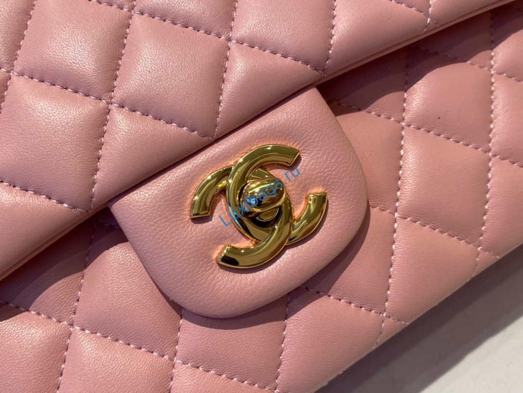 chanel a01112 flap handbag classic bag lambskin pink gold 2 Chanel A01112 Flap Handbag Classic Bag Lambskin Pink Gold | chanel a01112 flap handbag classic bag lambskin light 039