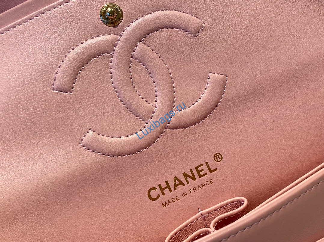 chanel a01112 flap handbag classic bag lambskin pink gold 7 Chanel A01112 Flap Handbag Classic Bag Lambskin Pink Gold | chanel a01112 flap handbag classic bag lambskin light 044