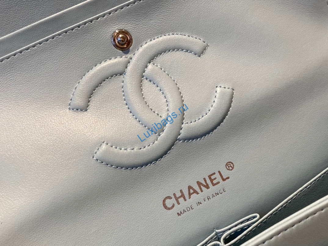 chanel a01112 flap handbag classic bag lambskin light blue silver 7 Chanel A01112 Flap Handbag Classic Bag Lambskin Light Blue Silver | chanel a01112 flap handbag classic bag lambskin light 053