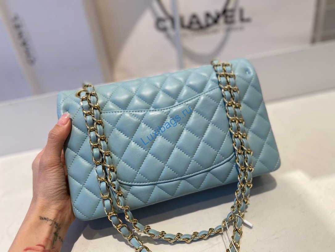 chanel a01112 flap handbag classic bag lambskin light blue gold 3 Chanel A01112 Flap Handbag Classic Bag Lambskin Light Blue Gold | chanel a01112 flap handbag classic bag lambskin light 058