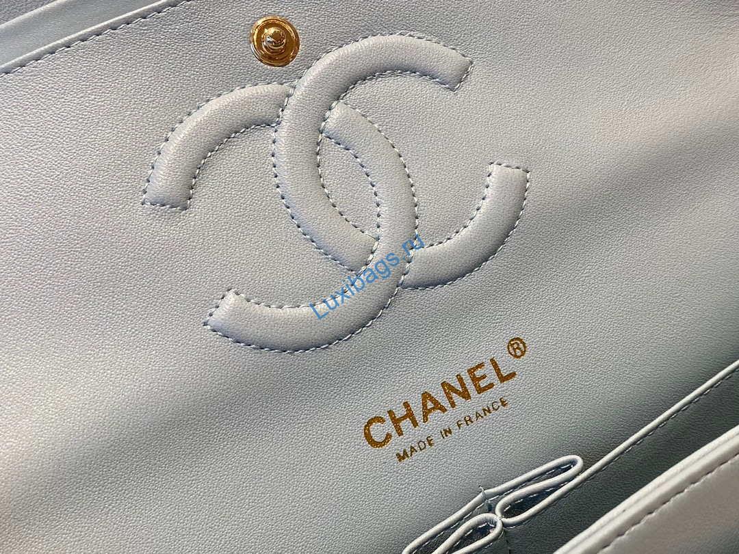 chanel a01112 flap handbag classic bag lambskin light blue gold 7 Chanel A01112 Flap Handbag Classic Bag Lambskin Light Blue Gold | chanel a01112 flap handbag classic bag lambskin light 062