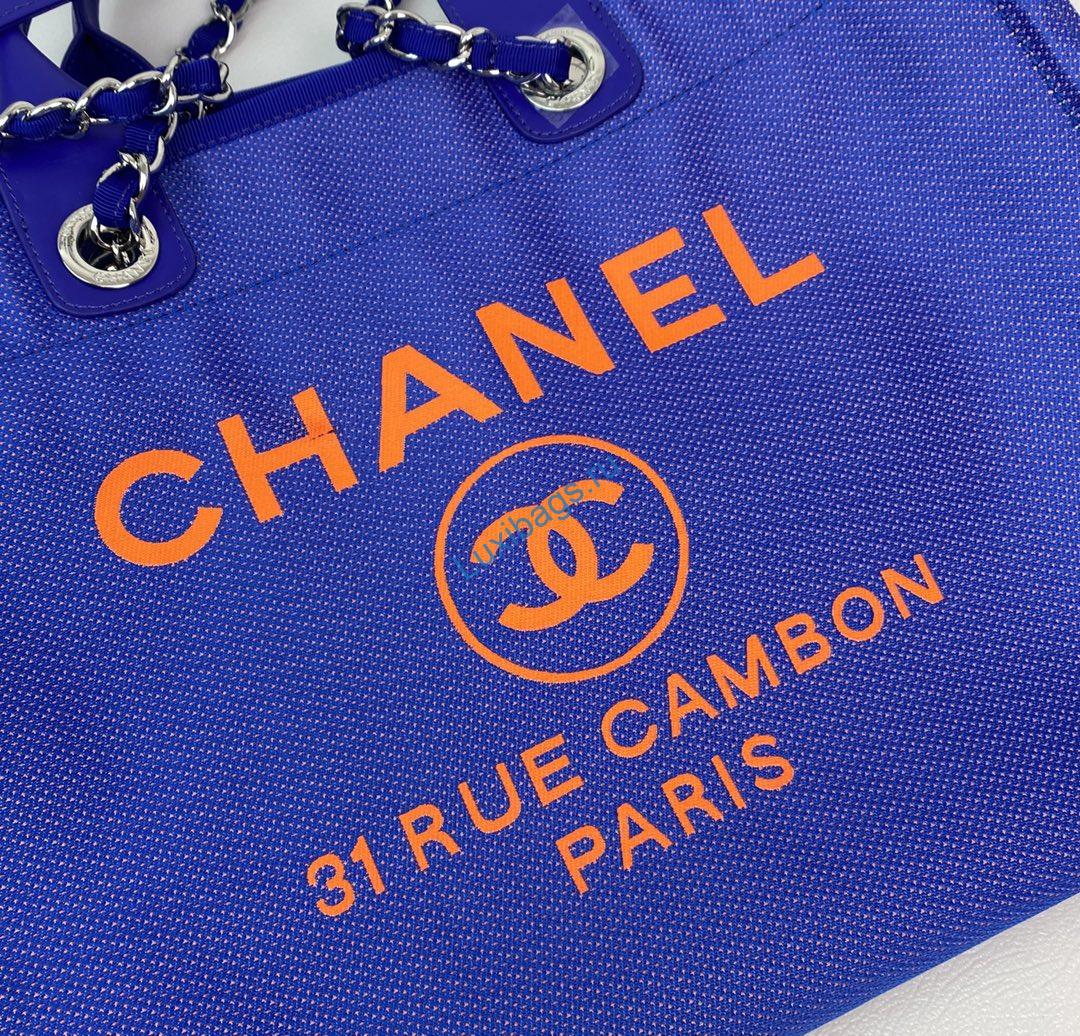 Chanel A66941 Large Shopping Bag A93786 Clothing Blue | chanel a66941 large shopping bag a93786 clothing blue 5