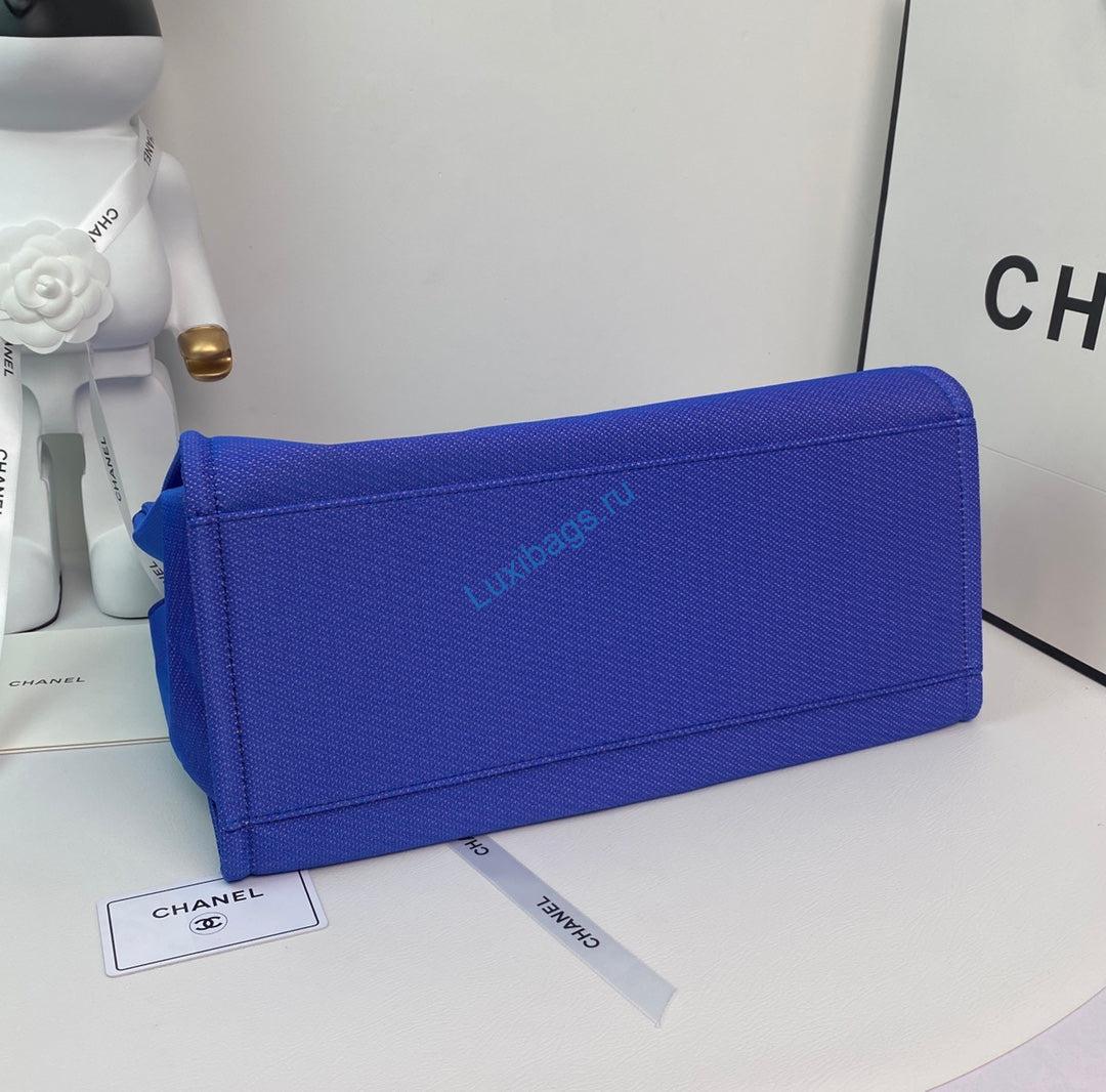 Chanel A66941 Large Shopping Bag A93786 Clothing Blue | chanel a66941 large shopping bag a93786 clothing blue 7