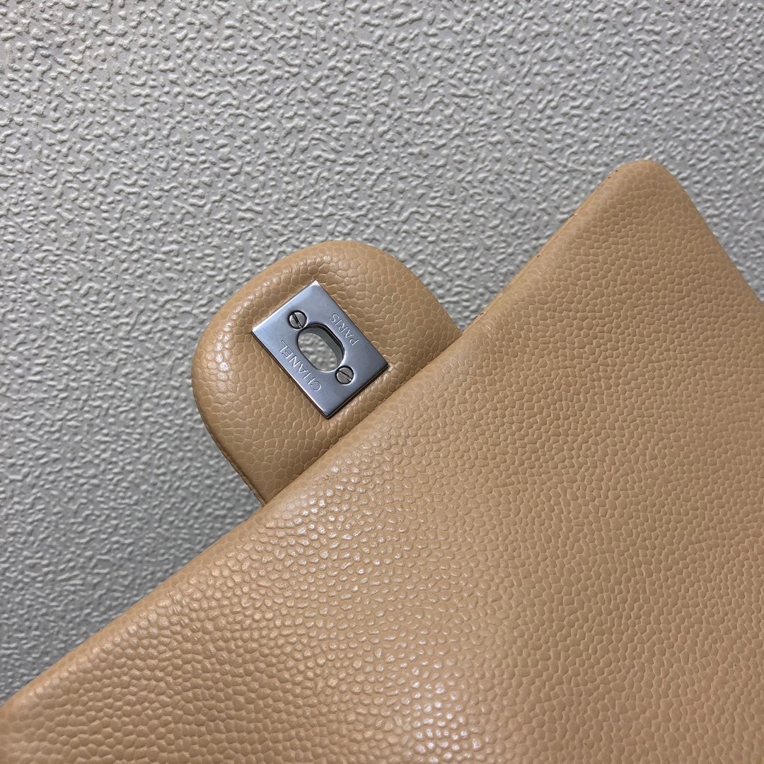 Chanel A69900 Mini Flap Bag Grained Calfskin Apricot Silver | chanel a69900 mini flap bag grained calfskin apricot 017