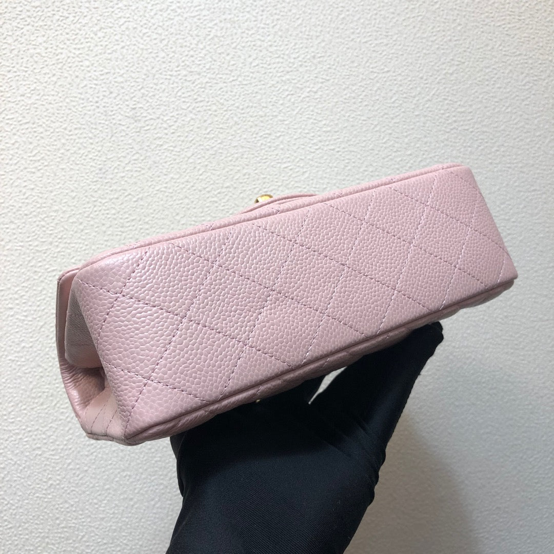 Chanel A69900 Mini Flap Bag Grained Calfskin Pink Gold | chanel a69900 mini flap bag grained calfskin pink 005