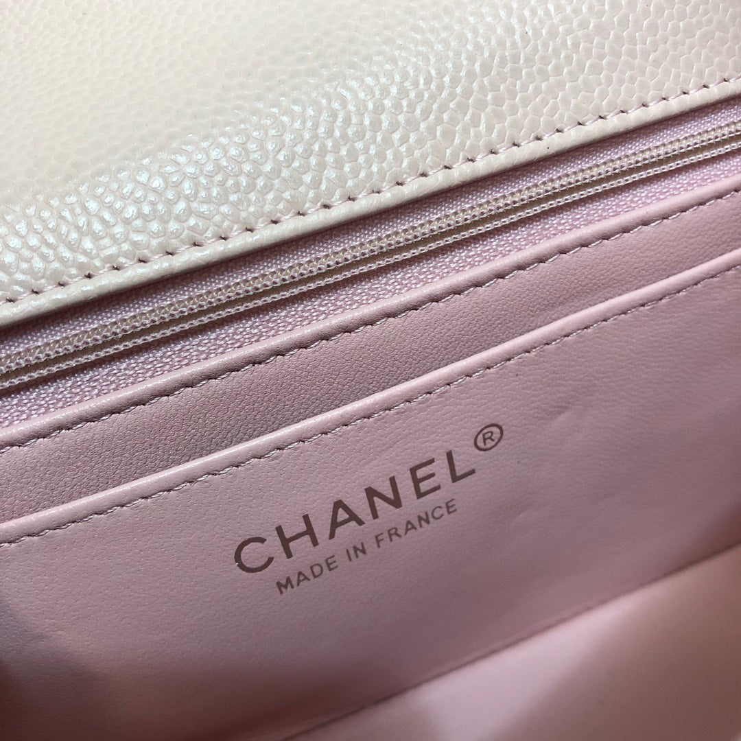 Chanel A69900 Mini Flap Bag Grained Calfskin Pink Silver | chanel a69900 mini flap bag grained calfskin pink 018