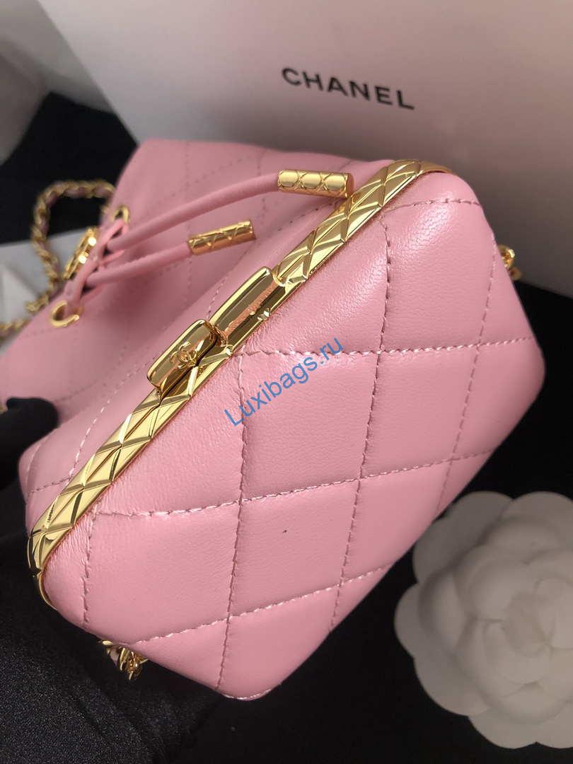 Chanel AP2750 Bucket Bag Shoulder Bag Lambskin Pink | chanel ap2750 bucket bag shoulder bag lambskin 008