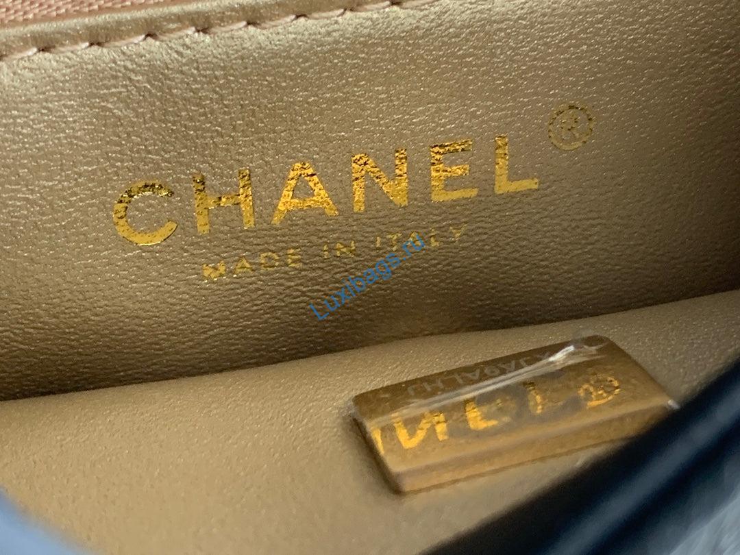 Chanel Small Flap Bag Lambskin AS3240 Black | chanel as3240 small flap bag lambskin black 9
