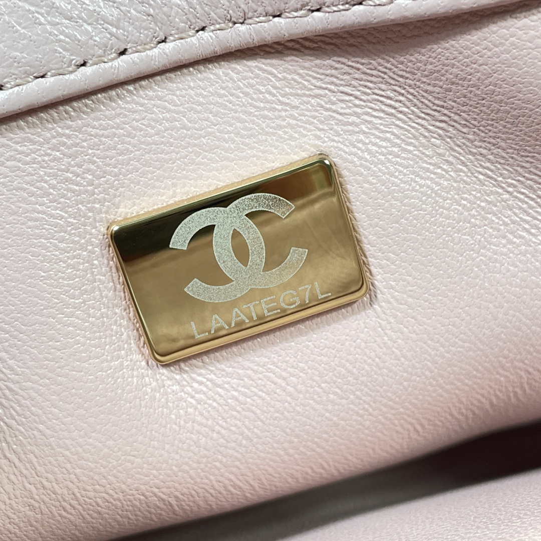 Chanel AS3366 Flap Bag 20cm Lambskin Pink | chanel as3366 mini flap bag 20cm lambskin 054
