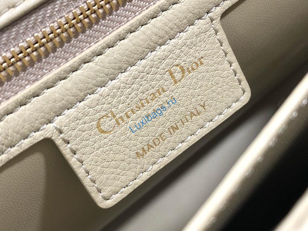 Dior M9243 Large Caro Bag Calfskin Apricot | dior large quilted macrocannage m9243 calfskin apricot 9