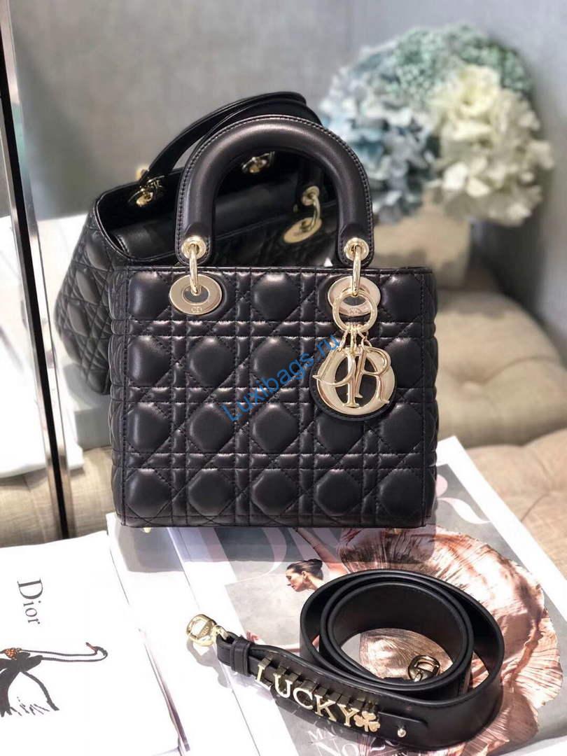 Dior Small Lady My ABCDior Bag Lambskin M0538 Black | dior m0538 small lady my abcdior bag lambskin black 1