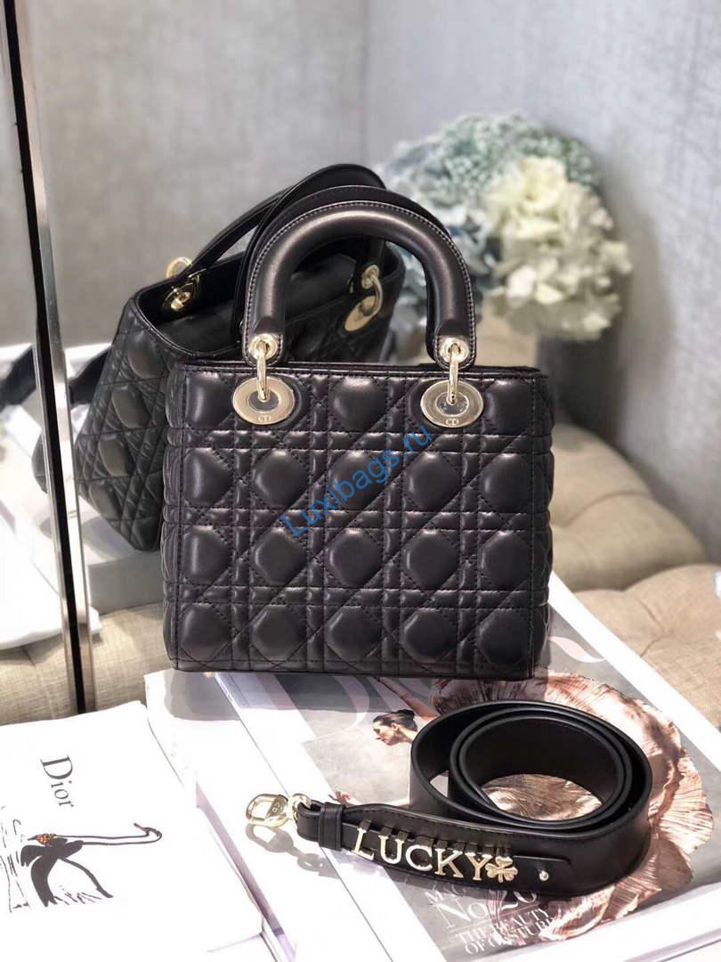 Dior Small Lady My ABCDior Bag Lambskin M0538 Black | dior m0538 small lady my abcdior bag lambskin black 2