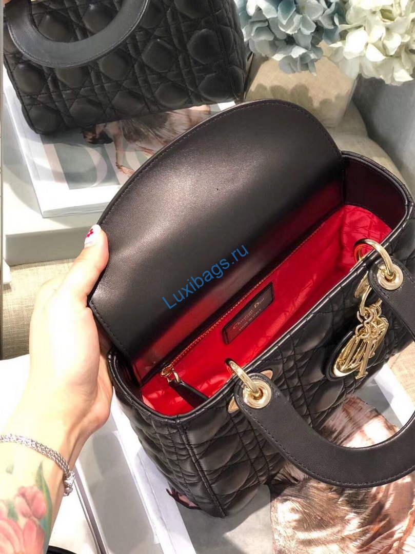 Dior Small Lady My ABCDior Bag Lambskin M0538 Black | dior m0538 small lady my abcdior bag lambskin black 8