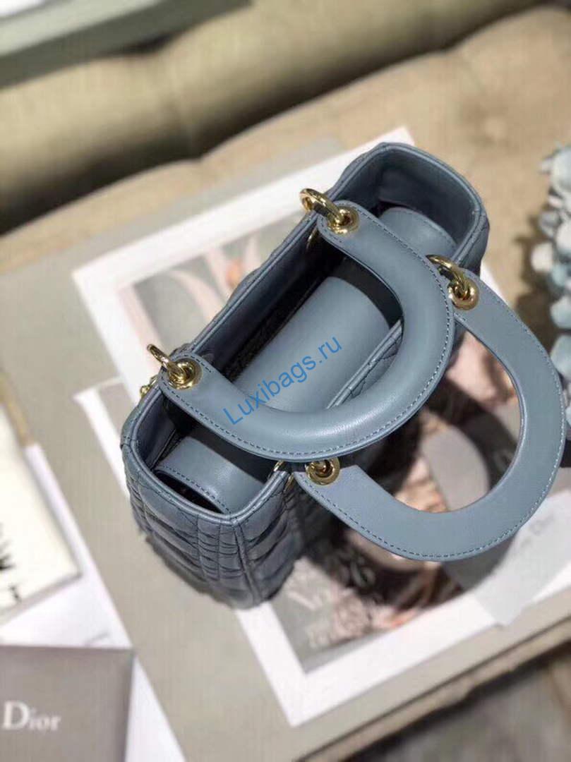 Dior Small Lady My ABCDior Bag Lambskin M0538 Blue | dior m0538 small lady my abcdior bag lambskin blue 3
