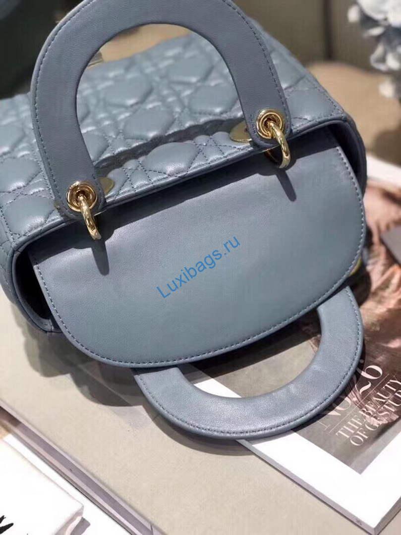 Dior Small Lady My ABCDior Bag Lambskin M0538 Blue | dior m0538 small lady my abcdior bag lambskin blue 6