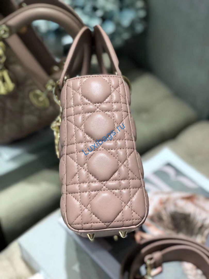 Dior Small Lady My ABCDior Bag Lambskin M0538 Light Pink | dior m0538 small lady my abcdior bag lambskin light pink 6